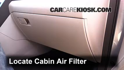2015 Hyundai Sonata SE 2.4L 4 Cyl. Air Filter (Cabin) Check